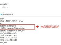 国家域名(.CN)隐私保护开通流程
