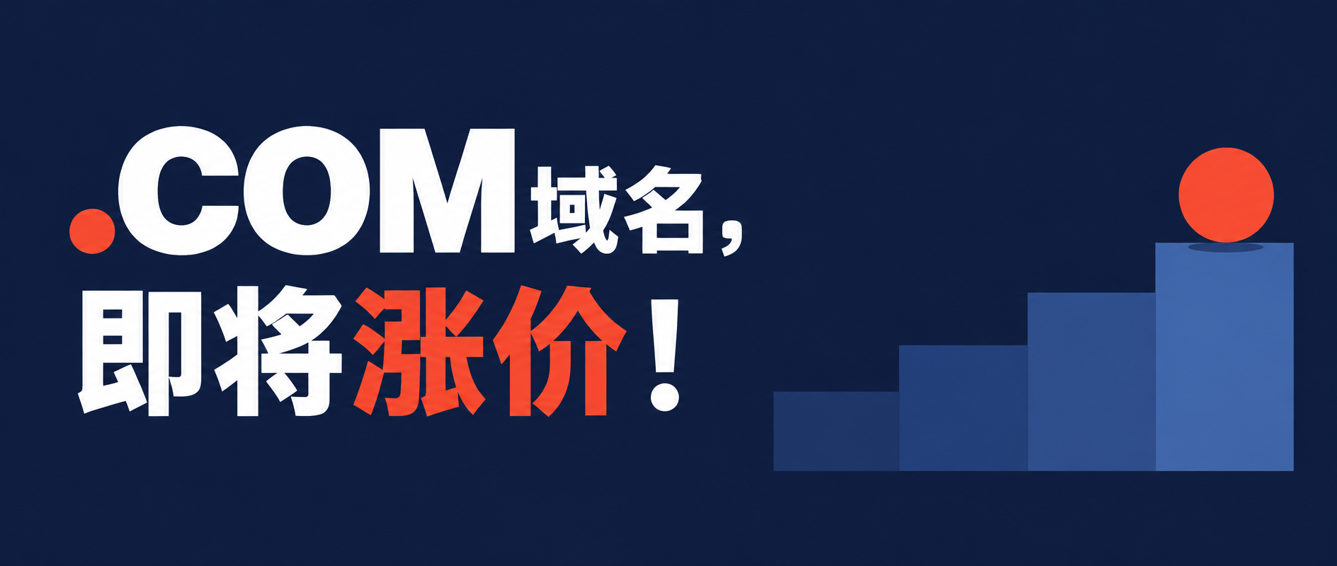 .COM域名价格上调通知